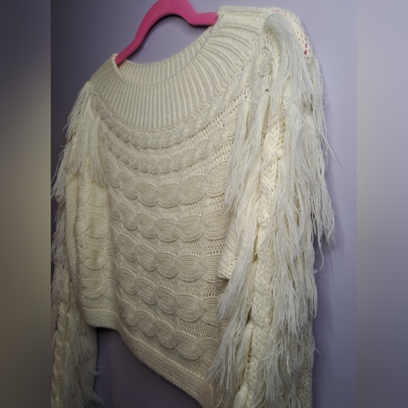 Totally FUN & SEXY AKIRA Fringed Sweater - Picture 3 of 4
